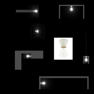 Concept diagram: The simple A lamp integrated into a series of unique details