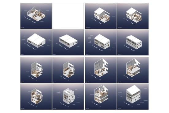 Diagrams, Core City, in Detroit, designed by EC3