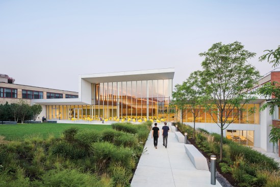 Landscaped courtyard 