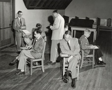 The IPAR staff simulating a situational procedure involving group interaction, in this case, the Bingo Test.