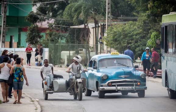 A scene from the port town of Mariel