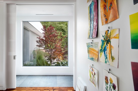 Detail of painting studio