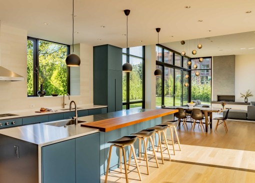 Kitchen, Dining, Living