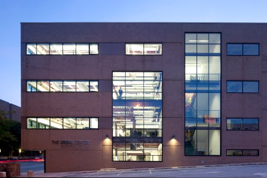 Multistory+glazing+selectively+pierces+two+of+the+less+celebrated+facades%2c+to+reveal+the+structure+behind+the+brick.