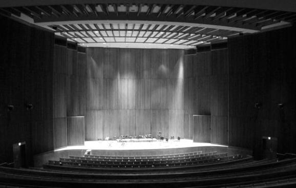 Hall interior before renovation.