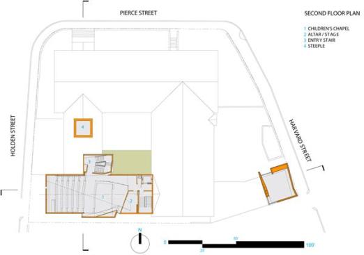 Second level floor plan