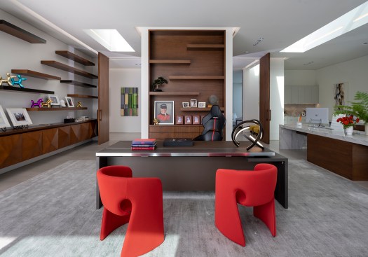 Serenity Indian Wells luxury desert mansion modern home office