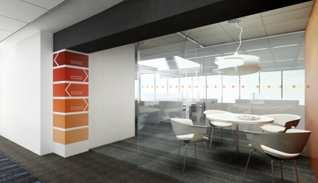 Workplace crossroads.