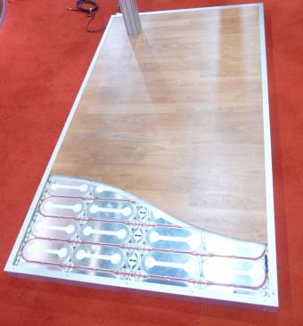 Danfoss. Reflect electric floor heating installs under laminate and engineered wood without the need for grout or another substrate during installation. A Styrofoam backing gives the product an additional R-value.
www.danfoss.com.
–V.M.