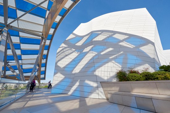Daniel Buren, "Observatory of Light," work in situ, Fondation Louis Vuitton, Paris, 2016.