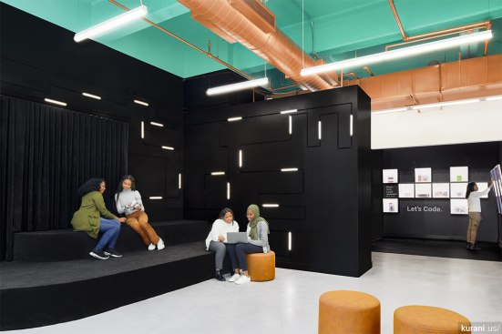 Black Girls Code lab, in New York, designed by Kurani
