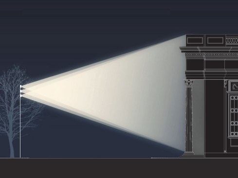 Cline Bettridge Bernstein Lighting Design explored many options during the project's design phase. An early study examined the possibility of pole-mounted metal halide floodlights across Union Square East.