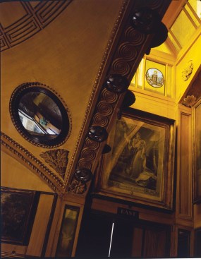 A detail of the shallow dome at the breakfast room at No. 13 Lincoln's Inn Fields, now the Sir John Soane's Museum London.