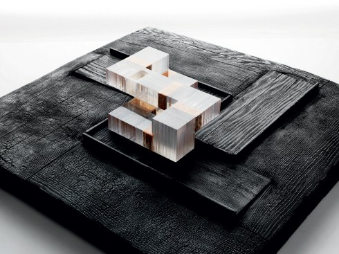 Model of the Dutchess County residence in New York