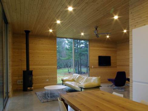 Living area with views to outside