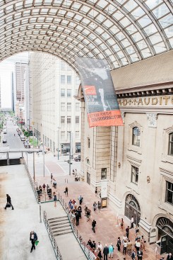 Elevated view of the galleria