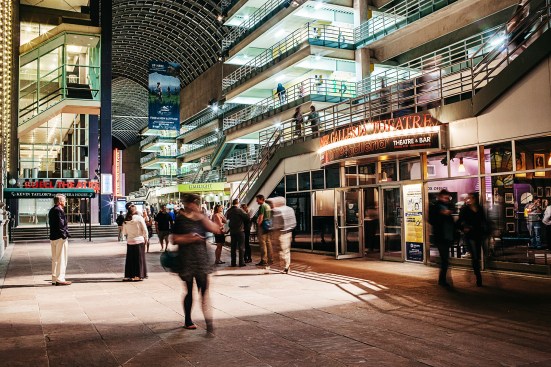 The galleria on a performance night