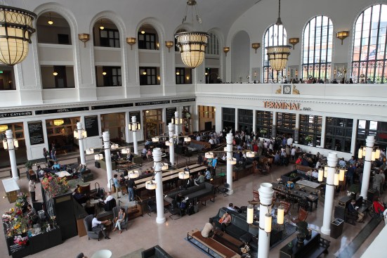 The central hall of the restored Union Station