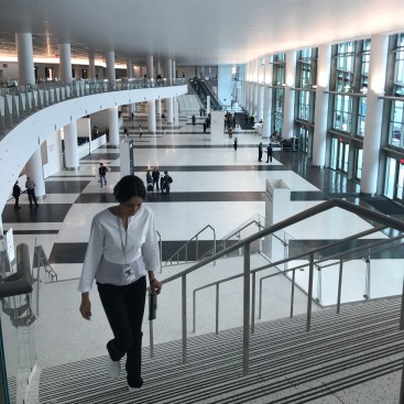 The new Miami Beach Convention Center, by Fentress Architects and  Arquitectonica.