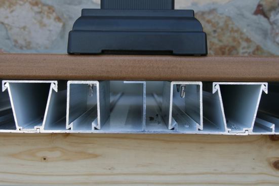 The six-SKU Dry Joist system includes a double receiver profile that can accept 8" profiles on either side.
