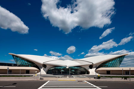 TWA Flight Center at JFK International Airport, Queens, N.Y., designed by Eero Saarinen.