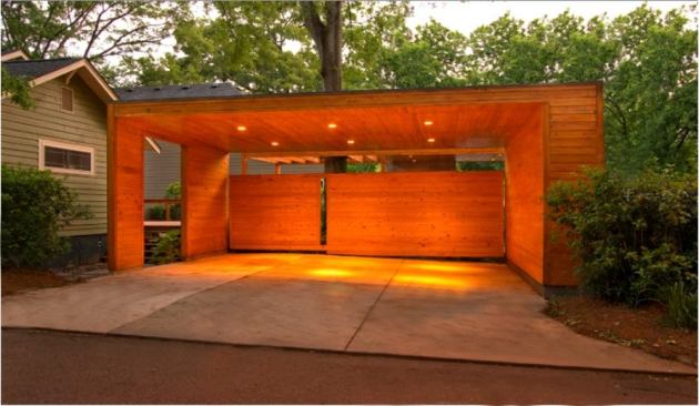 CHDA 2009 – Outdoor Spaces / Merit Award  Architect: Lightroom LLC, Decatur, Ga.; Builder: Pinnacle Custom Builders, Decatur   Local materials and references to Southern vernacular building types inform the sculptural modernism of this cost-efficient backyard complex. The living pavilion's freestanding fireplace makes reference to the chimneys of burned-out country houses that dot the Georgia countryside. Nature intervenes in the form of a stately water oak that anchors a corner of the living area, rising through a roof that dissolves into an open trellis.