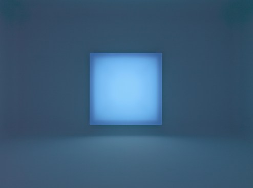 Untitled, 1968/2015 Vacuum-formed acrylic and polycarbonate, electronic transformers, white UV neon, and aluminum frame 90 1/2 x 90 1/2 x 9 inches (229.9 x 229.9 x 22.9 cm)