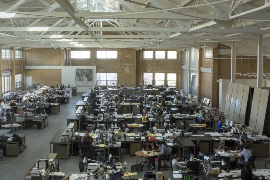 The second-floor KT studio