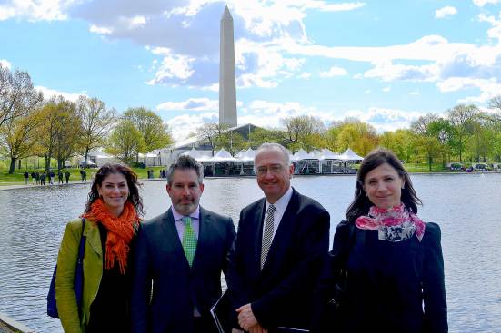 The design team: Julie Canter and Adam Greenspan of PWP; Robert M. Rogers, FAIA, and Elizabeth Stoel, Rogers Partners