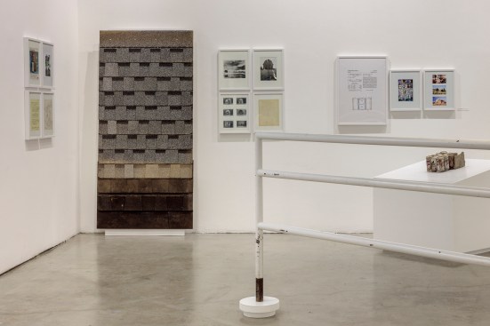 A handrail from Eisenman's House 1 and asphalt shingles from the architect's Frog Hollow barn, among other artifacts