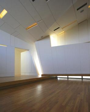 Recessed activty area by altar