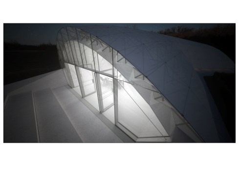 Exterior entry, night