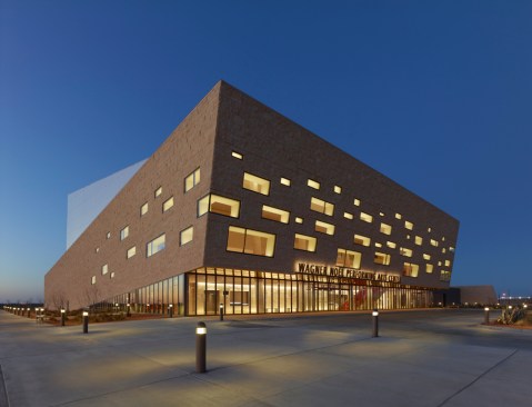 The architecture is rooted in the landscape of West Texas
