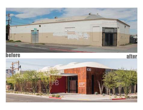 The project occupies the old “Gamblers Book Shop”, also known as Gamblers Book Club Building, that was a Las Vegas establishment for 30-plus; originally built in 1955. 