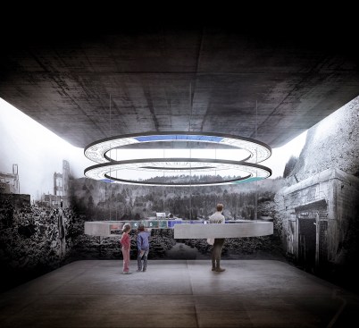 In one of the exhibition sections you can experience the Cold War from 360-degree perspective.