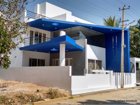 Modern Villa Designs Bangalore by Ashwin Architects
