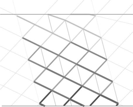 The tower becomes clearer when the structure is "unrolled" into two dimensions.