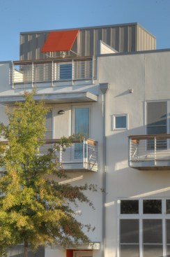 View of roof deck and balcony