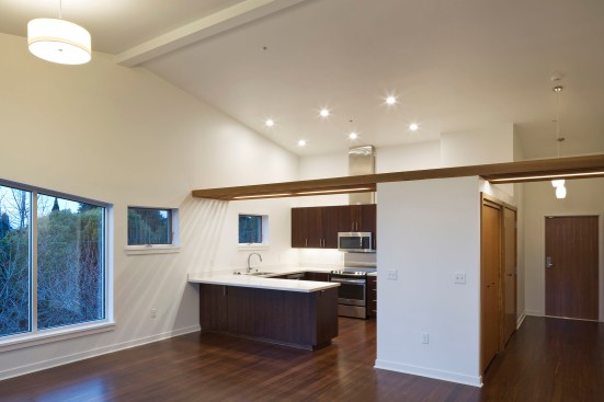 Interior of two bedroom residence