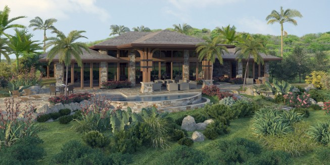 Cheemaun Beach Villa Redering by OBMI Architecture Firm