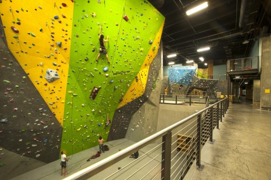High Point's bouldering room. 