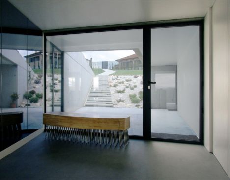 Concrete house entry
