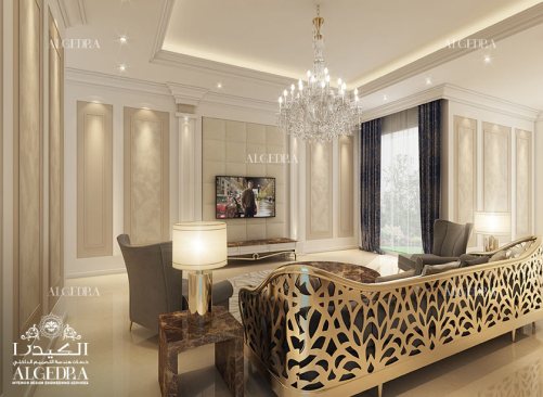 Luxury villa modern interior decor