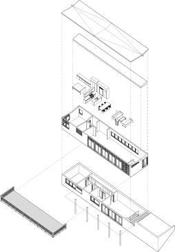 Exploded axonometric diagram.