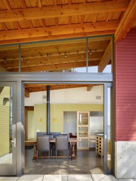 Another look at the ceilings seamless flow from inside to outside 