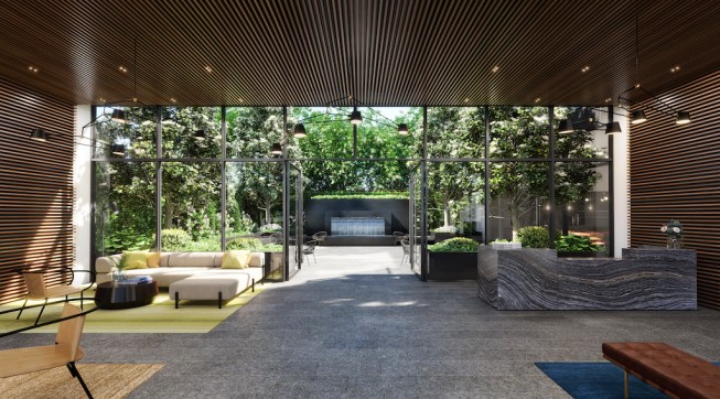The Rowan lobby arrival