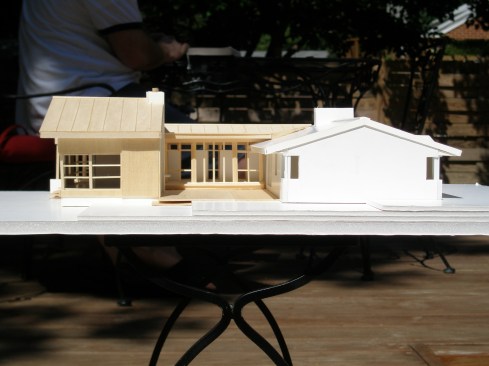 GriD Courtyard House_model photograph