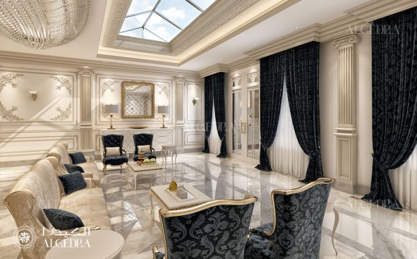 Luxury living room interior design