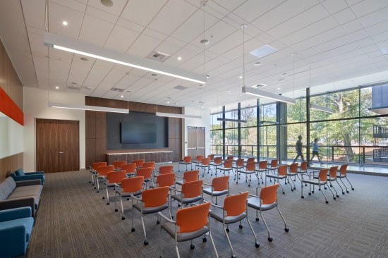 Executive conference room, part of the expanded central core.