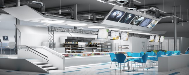 Rendering Grille & Salad Bar